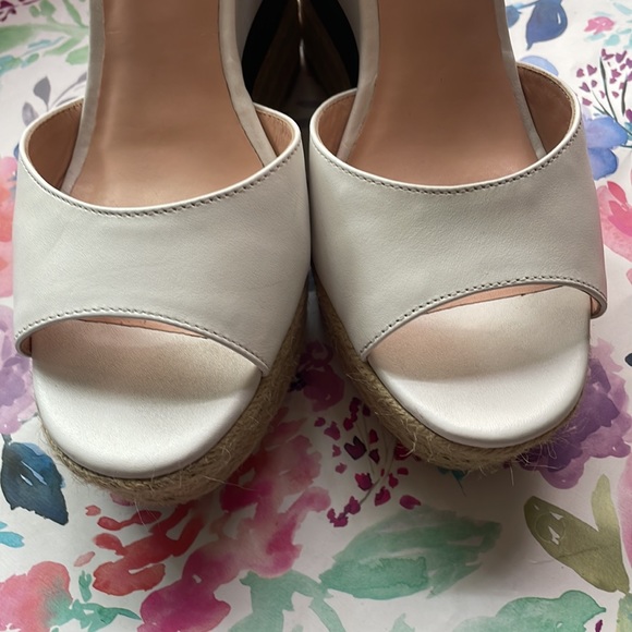 Kate Spade Deanna white vacchetta wedges - Picture 8 of 12